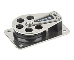 Picture of Schaefer Marine 505-11 Series 5 Cheek Block Stainless Steel Flat Base