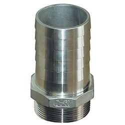 Picture of Groco PTH-1500-S 1-1/2" NPT to 1-1/2" ID Stainless Steel Pipe to Hose Fitting