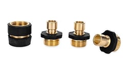 Picture of Camco 20136 Quick Hose Connect Brass Value Pack with Shut-Off Valve