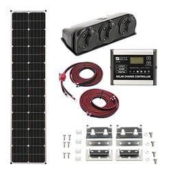 Picture of Zamp Solar KIT1007 90W Legacy Series Long Roof Mount Solar Kit with Digital Controller