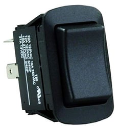 Picture of JR Products 13865 On-Off-On Momentary Rocker Switch DPDT 20A