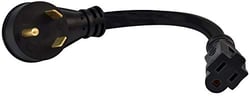 Picture of Valterra A103015BK 30 Amp to 15 Amp RV Power Adapter 12 Inch