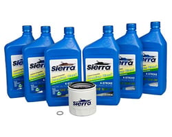 Picture of Sierra 18-9393 Yamaha 4-Stroke Outboard Oil Change Kit with 10W-30 FC-W Oil