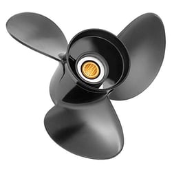 Picture of Solas 3411-135-14 Amita 3 Aluminum Propeller 13.5 x 14 RH 3-Blade Yamaha Tohatsu Nissan