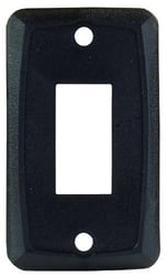 Picture of JR Products 12855 Single Switch Face Plate Black