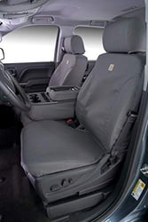 Picture of Covercraft SS2538PCCH Polycotton Seatsaver Custom Front Row Seat Covers Charcoal