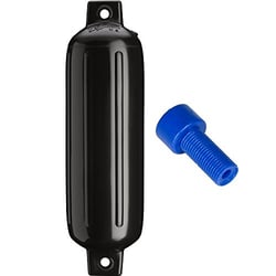 Picture of Polyform G-3-BLACK Twin Eye Boat Fender 5.5" x 19" Black