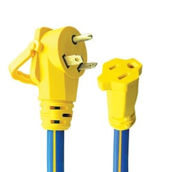 Picture of AP 1600503 30 Amp to 15 Amp RV Power Adapter with E-Zee Grip