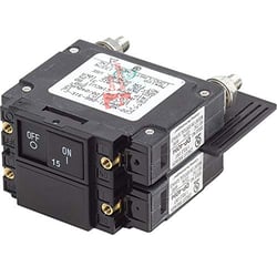 Picture of Blue Sea Systems 7462 15A AC Flat Rocker Circuit Breaker UL-489