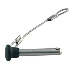 Picture of Taco Metals F13-0244BN-1 Stainless Steel Quick Release Pin with Lanyard and Plastic Knob