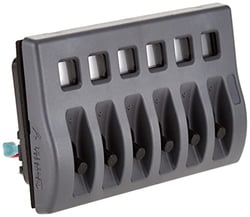 Picture of Blue Sea Systems 4307-BSS WeatherDeck 12V DC Waterproof Switch Panel - 6 Position