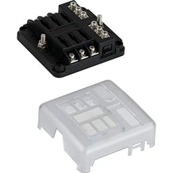 Picture of Sea-Dog Line 4451851 Blade Style LED Indicator Fuse Block with Negative Bus Bar - 6 Circuit
