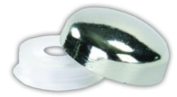 Picture of JR Products 20405 Chrome Screw Covers with Collar - 14 Pack
