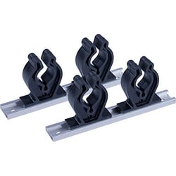 Picture of Sea-Dog Line 325044-1 Aluminum Track Rod Holder Kit with 7" Tracks and 4 PVC Rod Clips