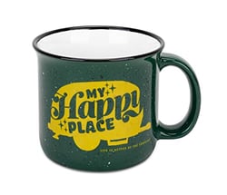 Picture of Camco 53471 Ceramic Coffee Mug 14 oz Green My Happy Place