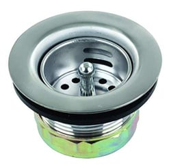 Picture of JR Products 95325 Sink Strainer with Push-In Crumb Basket Chrome