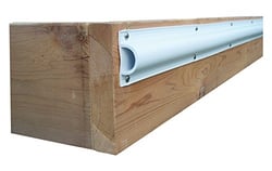 Picture of Dock Edge DE1190F Standard D Profile Dock Bumper White 16 Foot Roll