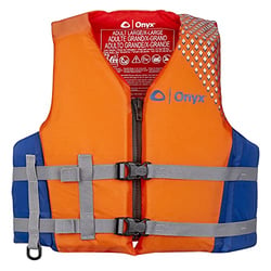 Picture of Onyx Outdoors 120000-200-050-21 All Adventure Pepin Life Jacket Orange L/XL