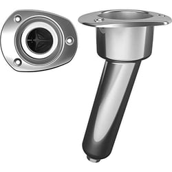 Picture of Mate Series C2015D Combination Rod and Cup Holder 316L Stainless Steel Oval Top 15 Degree with NPT Drain