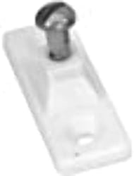 Picture of Whitecap Industries 3415WP Nylon Side-Mount Deck Hinge White, Pair