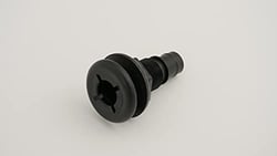 Picture of Flow Rite MA-011-B Barbed Straight Thru-Hull Fitting, Black
