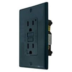 Picture of Valterra DG15VP 15 Amp GFCI Receptacle Outlet - Black