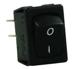 Picture of JR Products 13735 Mini On/Off Rocker Switch I-O Labeled Black