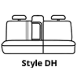 Picture of Covercraft SS8484PCCH Polycotton Seatsaver Custom Second Row Seat Cover Charcoal