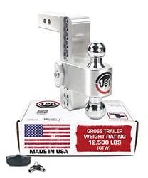 Picture of Weigh Safe CTB82 180Â° Adjustable Ball Mount 8" Drop 2" Receiver 12,500 GTW