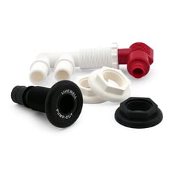 Picture of Flow Rite MP-1000 Pump-Out Aerator Combo Kit Barbed for Marine Livewell Systems