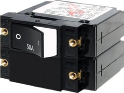 Picture of Blue Sea Systems 7577 A-Series Double Pole Rocker Circuit Breaker 50A