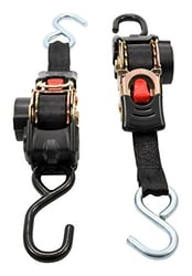 Picture of Camco 50033 Retractable Tie-Down Straps 1" x 6' with Dual Hooks