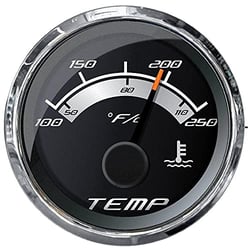 Picture of Faria Instruments 22017 Platinum 2" Water Temperature Gauge 100-250°F