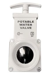 Picture of Valterra T1001APW Fresh Water Gate Valve 1-1/2" Spigot x Slip White