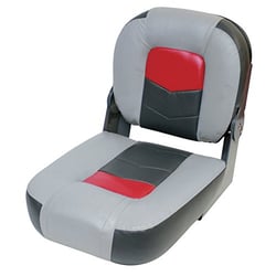 Picture of Wise Seating 3305-1881 Pro Angler 14" Bass Boat Center Seat Marble Grey Regal Red Charcoal