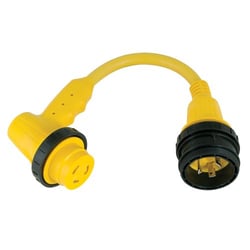 Picture of Marinco 1RPC 30 Amp Right Angle Shore Power Adapter 125V