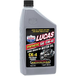 Picture of Lucas Oil 11246 Synthetic SAE 15W-40 CK-4 Heavy Duty Truck Oil - 1 Quart