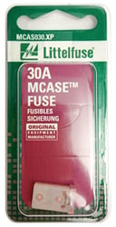 Picture of Littelfuse MCAS030XP MCASE 30 Amp 32V Automotive Cartridge Fuse Pink