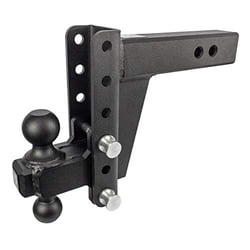 Picture of Bulletproof Hitches ED256 2.5" Adjustable Extreme Duty Trailer Hitch 36,000 lb Rating 6" Drop Rise Dual Ball
