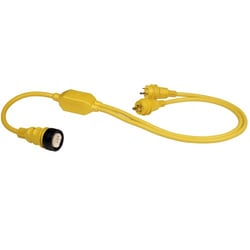 Picture of Marinco RY504-2-30 50A to Dual 30A Reverse Y Adapter Cable 76 Inches