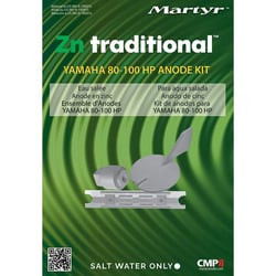 Picture of Martyr Anodes CMY80100KITZ Complete Anode Kit for Yamaha 80-100 HP Outboards, Zinc