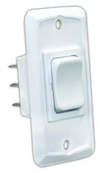 Picture of JR Products 12835 Heavy Duty Rocker Switch Momentary On-Off-On 12V 20A White
