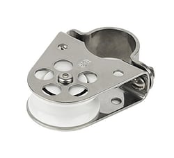 Picture of Schaefer Marine 300-34 Clamp-On Furling Line Stanchion Lead Block 1" Ball Bearing