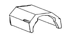 Picture of Suburban Mfg 101780 Water Heater Half Jacket for 6 Gallon Models