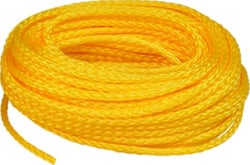 Picture of SeaSense 50013140 Hollow Braid Polypropylene Rope 1/4" x 50' Yellow