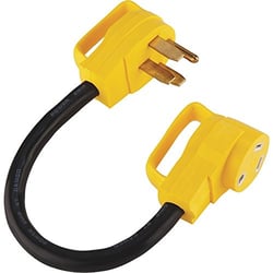 Picture of Camco 55173 PowerGrip Dogbone Electrical Adapter 50A Male to 30A Female 18 Inch
