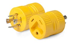 Picture of Marinco 128A Generator Adapter 30A Female to 20A 125/250V Locking Male