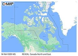 Picture of C-Map M-NA-Y209-MS Reveal Coastal Chart Canada North & East