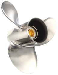 Picture of Solas 4121-093-08A Stainless Steel Propeller for Suzuki 9.9-15HP Outboards