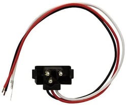 Picture of Buyers 5620350 12-Inch 3-Pin Right Angle Male Plug with Ring Terminal